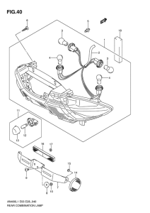 AN400 Задний комбинированный сигнал