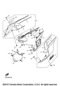 YZF-R1M Боковые обтекатели