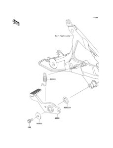 ER400 Педаль тормоза