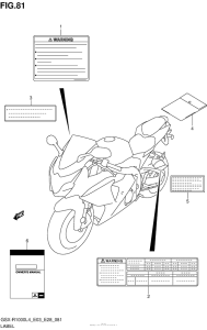 GSX-R1000 Label (Gsx-R1000L4 E03)