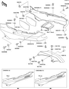 ZX1100 Side covers / chain cover(zx1100-e1)