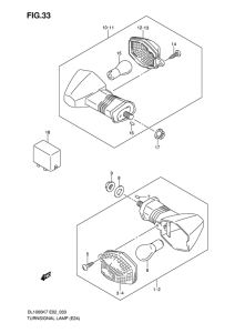 DL1000 Поворотники