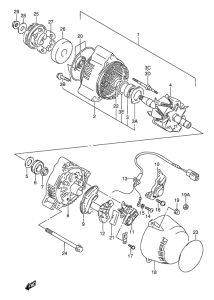 GSX600 Альтернатор