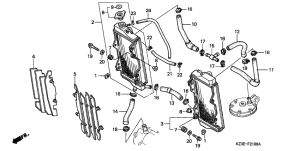 CR250R Радиатор