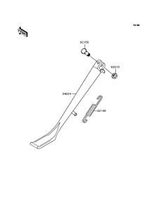 VN800 Подножка
