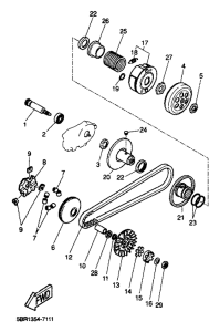 YQ50 Сцепление