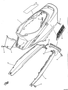 YA50R Боковые обтекатели