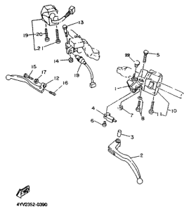 TZR50 Conmutadores y manetas