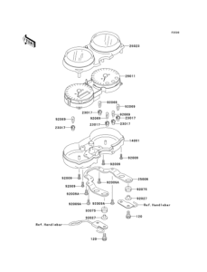 EJ650 Спидометр