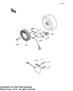 KZ1000 Generator / regulator