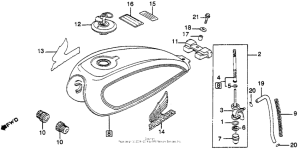 CM450 Топливный бак
