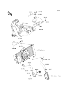EX400 Патрубки охлаждения