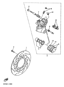 XTZ660 Задний суппорт