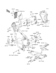 KL650 Рама ,крепежные детали