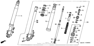 RVT1000R Передняя вилка