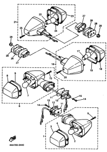 YZF750SP YZF750SPF Проблесковый световой сигнал