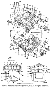 XJ650K Картер двигателя
