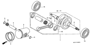 FES150 Crankshaft / piston