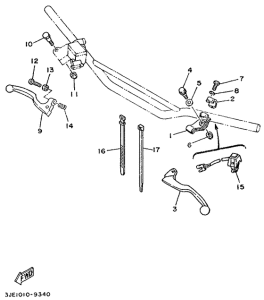 YZ250 Handle switch. lever