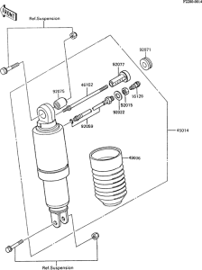 ZX600 Амортизатор