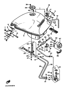 FZR750R FZR750RU Tank fuel