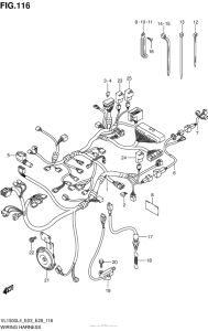 VL1500B Wiring Harness (Vl1500L4 E33)