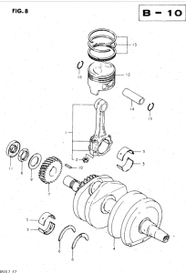 GS450 Вал коленчатый