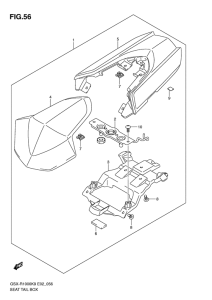 GSX-R1000 Seat tail box