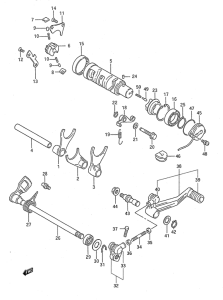 GSX750 Переключение передач
