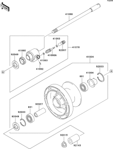 VN1500 Переднее колесо