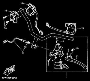 CW50RS Handle switch. lever