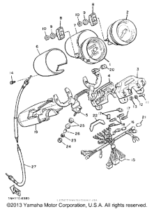XJ700S Приборы