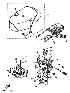 SH50 SH50W Сиденье и держатель