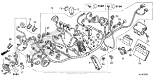 NC700X Жгут проводов