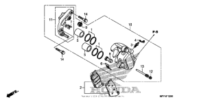 VT1300CT Передний суппорт