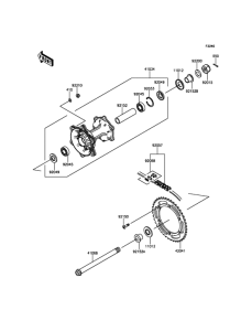  Задняя ступица колеса