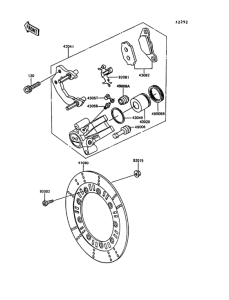 KL600 Передний тормоз