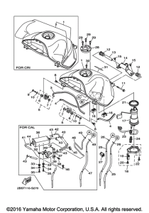 XT1200Z Топливная магистраль