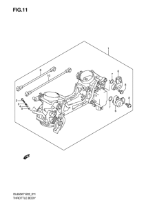 DL650 (ABS) Дроссель