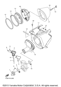 YZ250FBL Впускная система