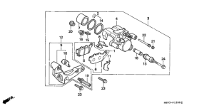 NTV650 Задний суппорт