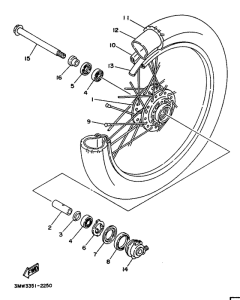 SR125 Переднее колесо