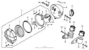 MR175 Headlight + headlight case k