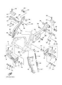 TDM850 Stand. footrest