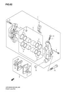 VZR1800 Передний суппорт