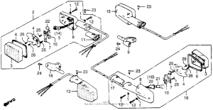 CB650 Задний фонарь