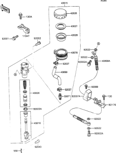 ZX1100 Задний торм цилиндр