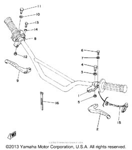 YZ465G Handle switch - lever
