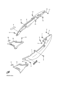 XJ600N Боковые обтекатели