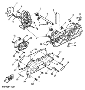 YQ50 Картер двигателя